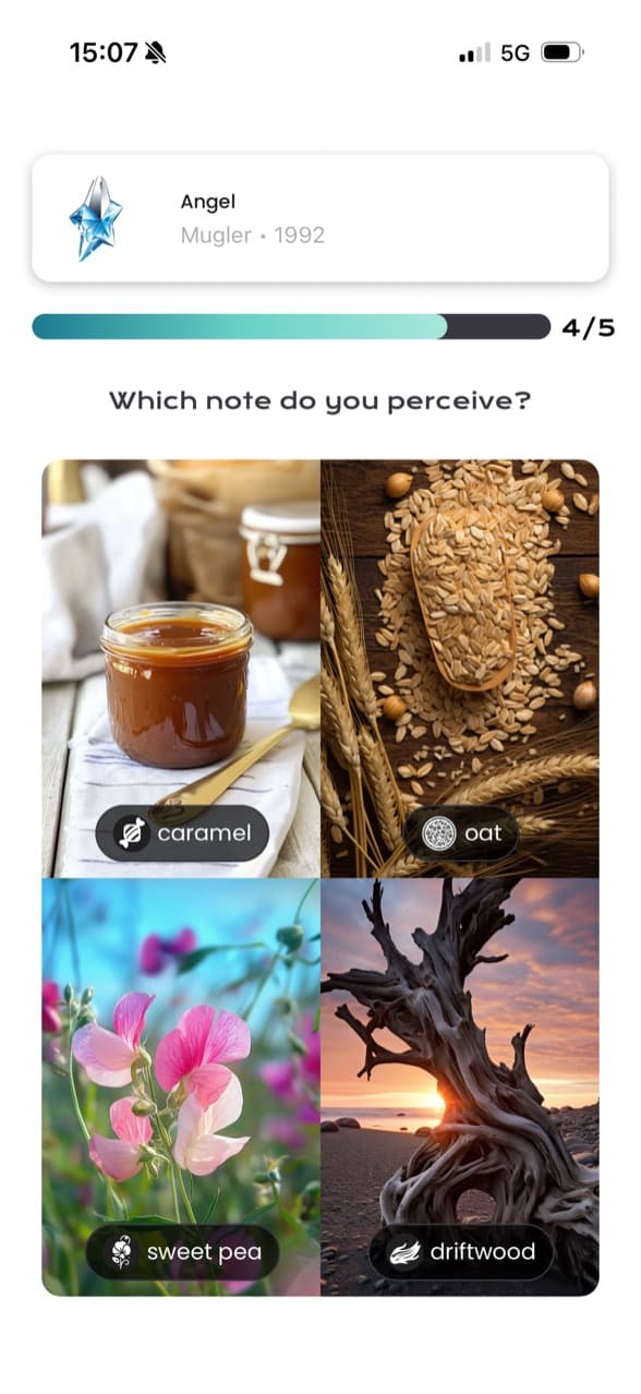 scented.ai scent guessing game